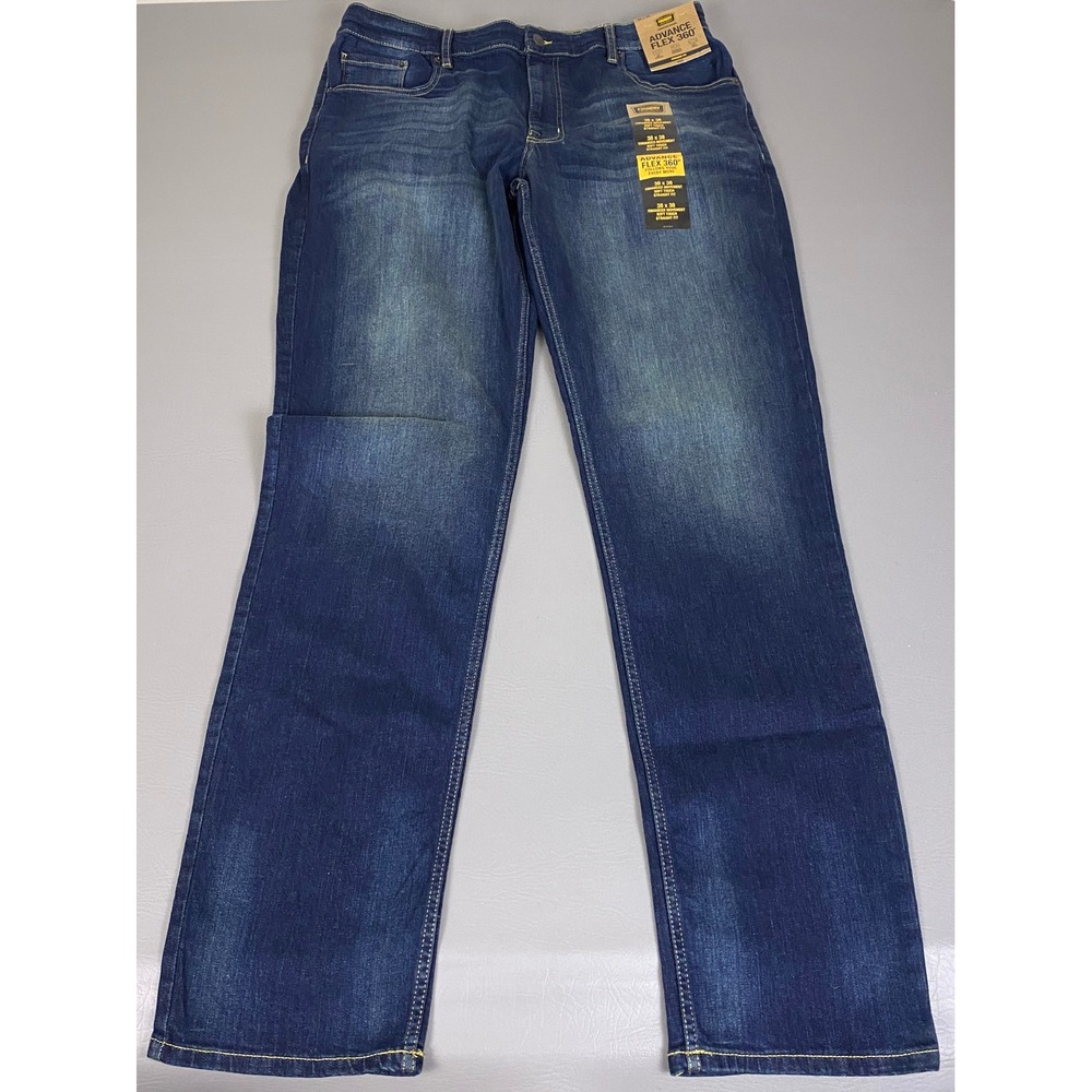 The Foundry Jeans Men's Size 38x38 Advance Flex 360 Straight Fit Dark Blue NWT